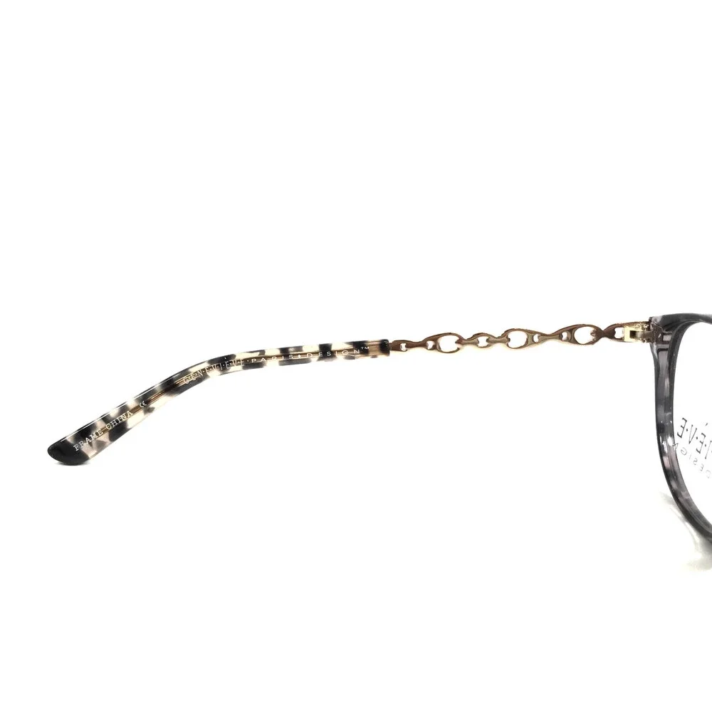 Genevieve Paris Design Eyeglasses Frames Apparent Grey Tortoise/Gold 53-17-140